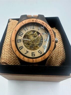 AVANTWOOD Skeleton Automatic Mechanical Watch